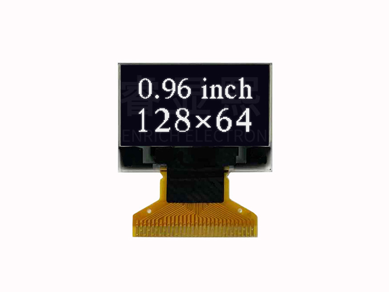 128*64屏SSD1306小尺寸COG黑底白字模组血氧仪显示屏0.96OLED